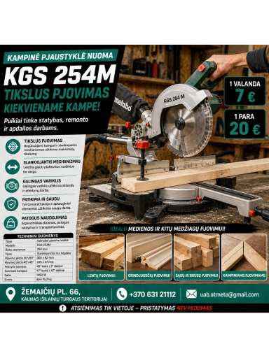 KAMPINĖ PJAUSTYKLĖ KGS 254M
