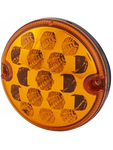 Kontrolinė LED lemputė, apvali, 10/30 V, gintarinė, tvirtinama varžtais, Ø 95 mm, 17 LED, "Hella ValueFit Kontrolinė LED lemputė, apvali, 10/30 V, gintarinė, tvirtinama varžtais, Ø 95 mm, 17 LED, "Hella ValueFit