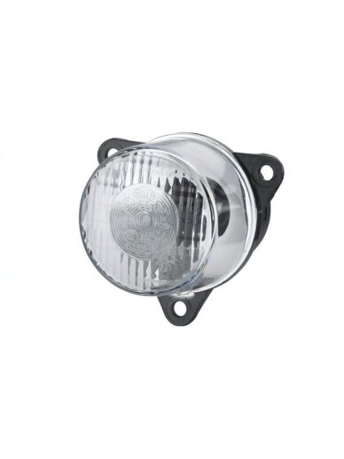 Kontrolinė lemputė 21W, apvali, 12/24V, gintarinė / skaidri, tvirtinama varžtais, Ø 55 mm, "Hella Kontrolinė lemputė 21W, apvali, 12/24V, gintarinė / skaidri, tvirtinama varžtais, Ø 55 mm, "Hella