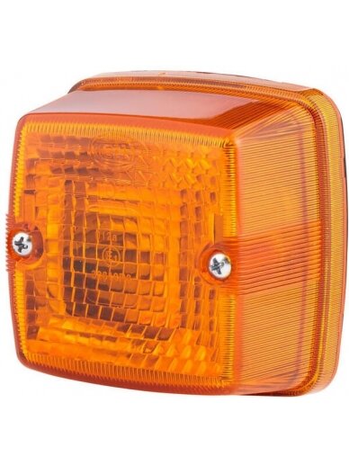 Kontrolinė lemputė 21W, kvadratinė, 12V, geltona, tvirtinama varžtais, 84x51x84mm, Hella Kontrolinė lemputė 21W, kvadratinė, 12V, geltona, tvirtinama varžtais, 84x51x84mm, Hella