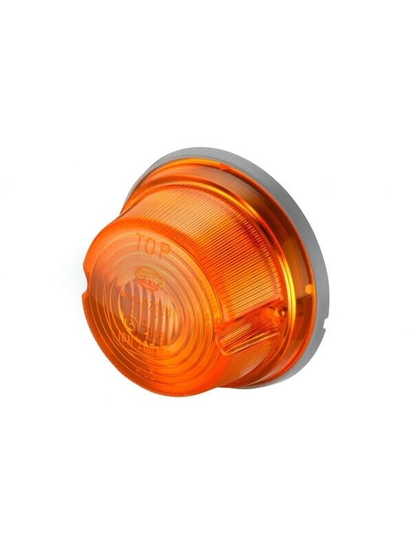 Kontrolinė lemputė 18 W, apvali, 12 V, gintarinė, tvirtinama varžtais, Ø 80 mm, "Hella Kontrolinė lemputė 18 W, apvali, 12 V, gintarinė, tvirtinama varžtais, Ø 80 mm, "Hella