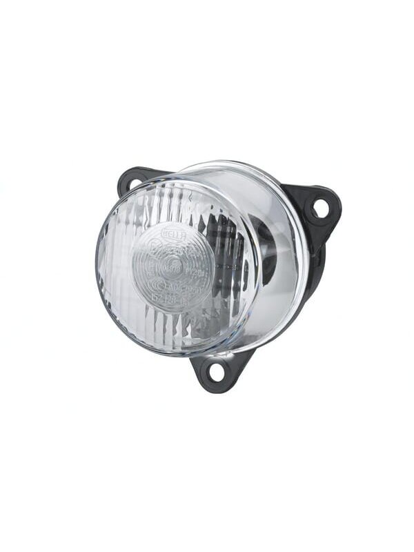 Kontrolinė lemputė 21W, apvali, 12/24V, gintarinė / skaidri, tvirtinama varžtais, Ø 55 mm, "Hella Kontrolinė lemputė 21W, apvali, 12/24V, gintarinė / skaidri, tvirtinama varžtais, Ø 55 mm, "Hella