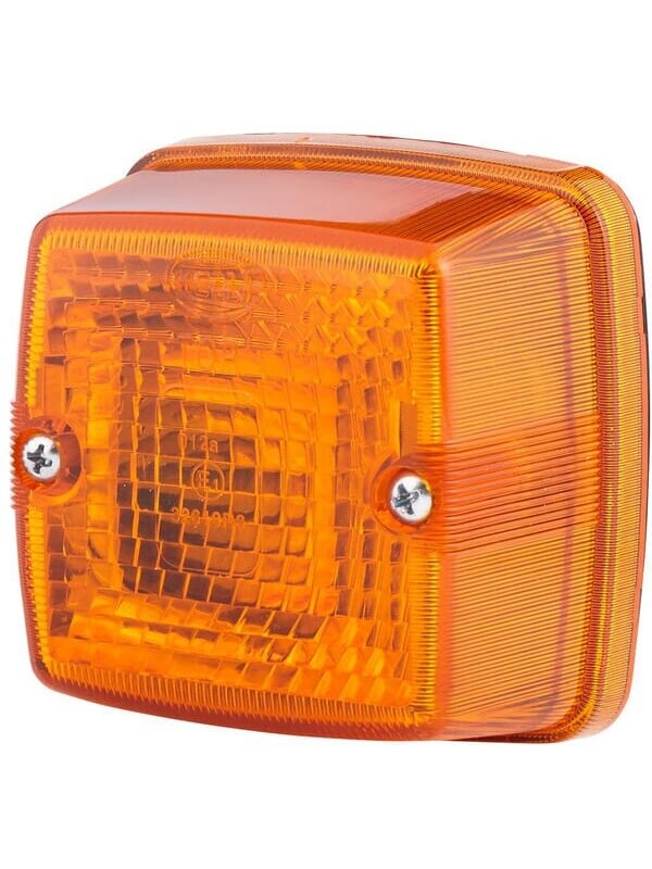 Kontrolinė lemputė 21W, kvadratinė, 12V, geltona, tvirtinama varžtais, 84x51x84mm, Hella Kontrolinė lemputė 21W, kvadratinė, 12V, geltona, tvirtinama varžtais, 84x51x84mm, Hella