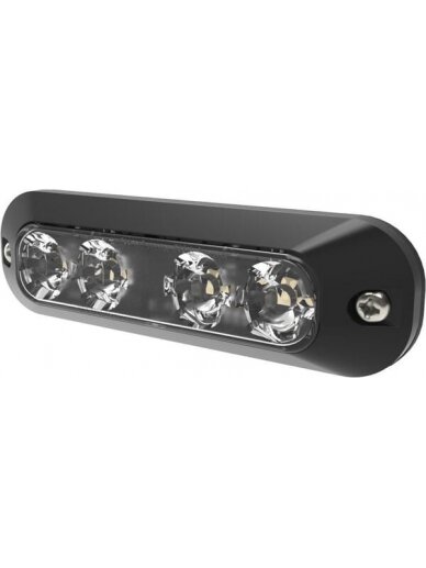 Krypties blykstė 4 LED 12/24V balta