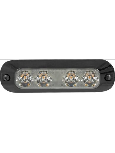 Krypties blykstė 4 LED 12/24V gintarinės spalvos 2
