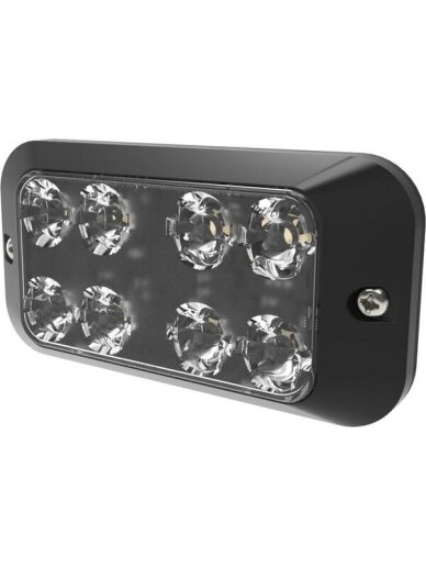 Krypties blykstė 8 LED 12/24V gintarinės spalvos