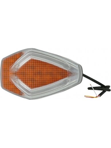 Krypties ir padėties šviesos diodas, priekinis 12 V, gintarinis/baltas, tvirtinamas varžtais, Kramp 2 Krypties ir padėties šviesos diodas, priekinis 12 V, gintarinis/baltas, tvirtinamas varžtais, Kramp 2