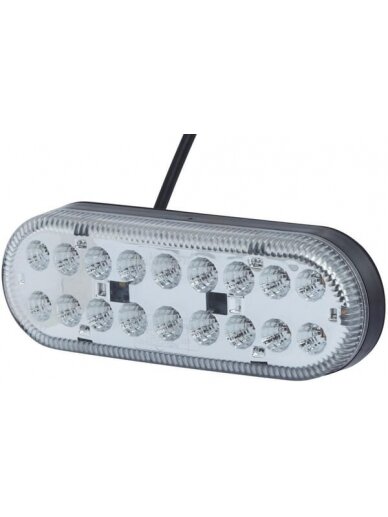 Krypties ir padėties žibintas LED, priekinis, stačiakampis, 12/24 V, skaidrus, tvirtinamas varžtais, 165x31x58 mm, "Hella ValueFit Krypties ir padėties žibintas LED, priekinis, stačiakampis, 12/24 V, skaidrus, tvirtinamas varžtais, 165x31x58 mm, "Hella ValueFit