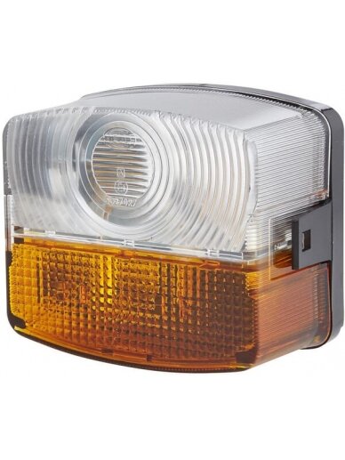 Krypties ir padėties žibintas RH 21W, kvadratinis, 12 V, gintarinis / permatomas, tvirtinamas varžtais, 85x54x95 mm, "Hella Krypties ir padėties žibintas RH 21W, kvadratinis, 12 V, gintarinis / permatomas, tvirtinamas varžtais, 85x54x95 mm, "Hella