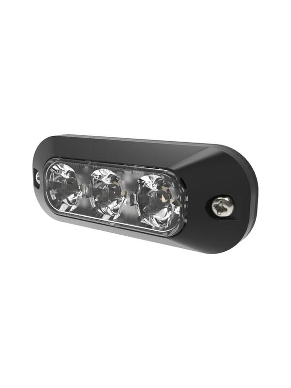 Krypties blykstė 3 LED 12/24V raudona