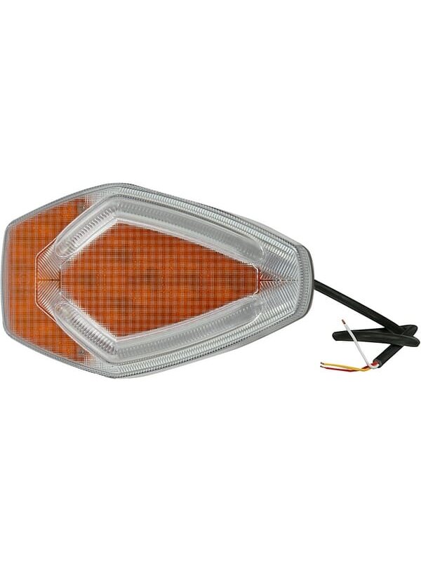 Krypties ir padėties šviesos diodas, priekinis 12 V, gintarinis/baltas, tvirtinamas varžtais, Kramp 2 Krypties ir padėties šviesos diodas, priekinis 12 V, gintarinis/baltas, tvirtinamas varžtais, Kramp 2