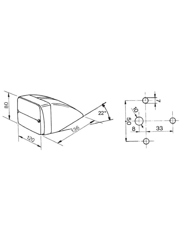 Krypties ir padėties žibintas Halogeninis, priekinis, stačiakampis, 12 V, gintarinis / permatomas, tvirtinamas varžtais, 120x136 mm, "Cobo 1 Krypties ir padėties žibintas Halogeninis, priekinis, stačiakampis, 12 V, gintarinis / permatomas, tvirtinamas varžtais, 120x136 mm, "Cobo 1