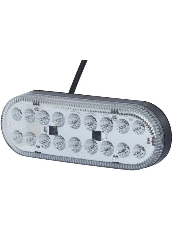 Krypties ir padėties žibintas LED, priekinis, stačiakampis, 12/24 V, skaidrus, tvirtinamas varžtais, 165x31x58 mm, "Hella ValueFit Krypties ir padėties žibintas LED, priekinis, stačiakampis, 12/24 V, skaidrus, tvirtinamas varžtais, 165x31x58 mm, "Hella ValueFit