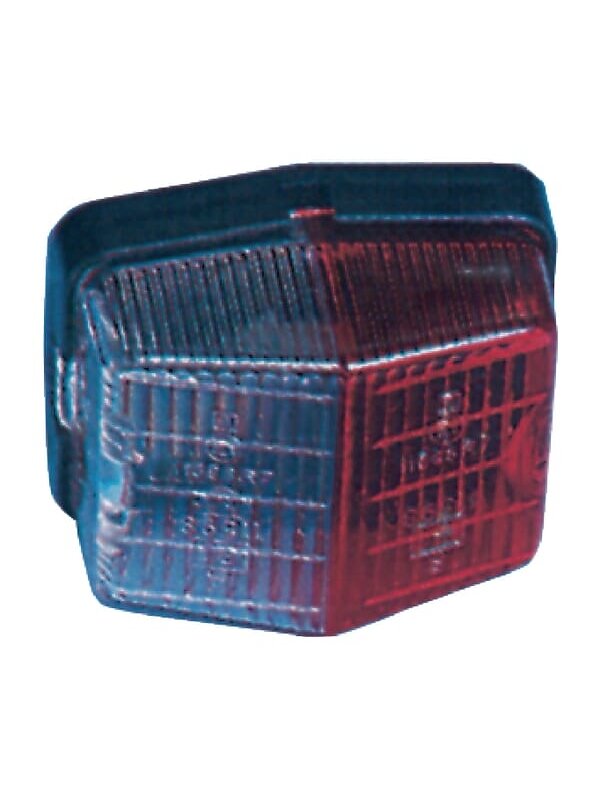 Kvadratinis gabaritinis žibintas, 12/24 V, raudonas/baltas, tvirtinamas varžtais, 71x37x61 mm, Jokon Kvadratinis gabaritinis žibintas, 12/24 V, raudonas/baltas, tvirtinamas varžtais, 71x37x61 mm, Jokon