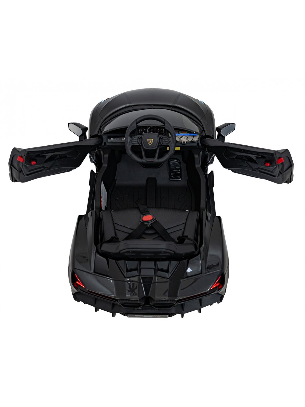 Lamborghini Revuelto Juoda Elektromobilis vaikams 11 Lamborghini Revuelto Juoda Elektromobilis vaikams 11