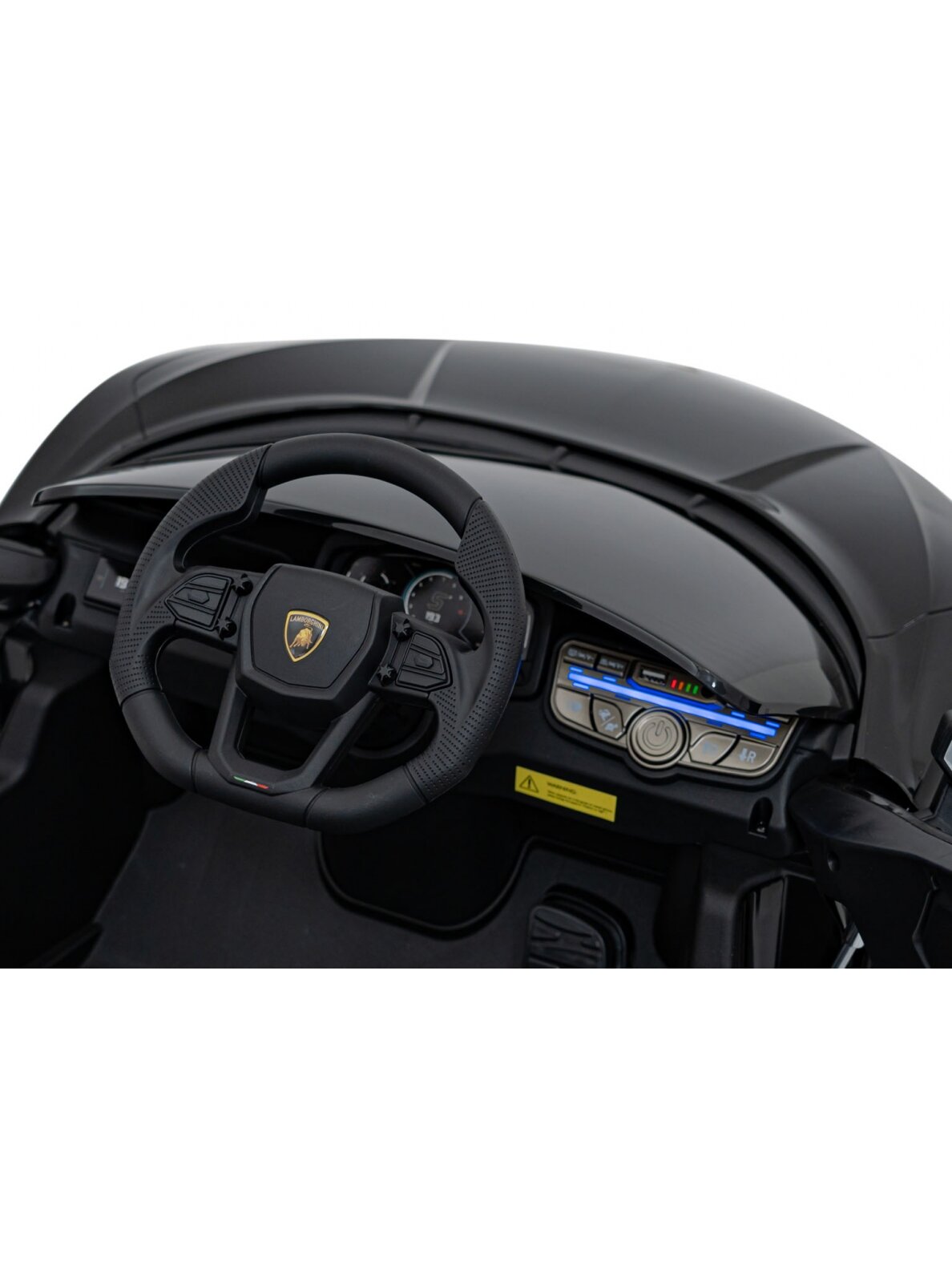 Lamborghini Revuelto Juoda Elektromobilis vaikams 24 Lamborghini Revuelto Juoda Elektromobilis vaikams 24