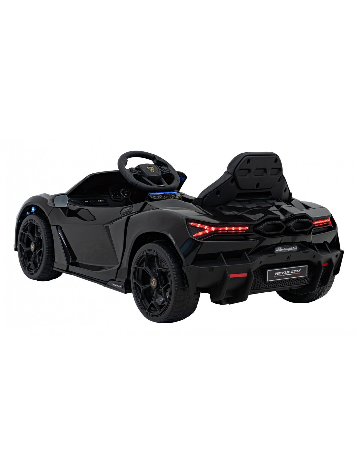 Lamborghini Revuelto Juoda Elektromobilis vaikams 7 Lamborghini Revuelto Juoda Elektromobilis vaikams 7