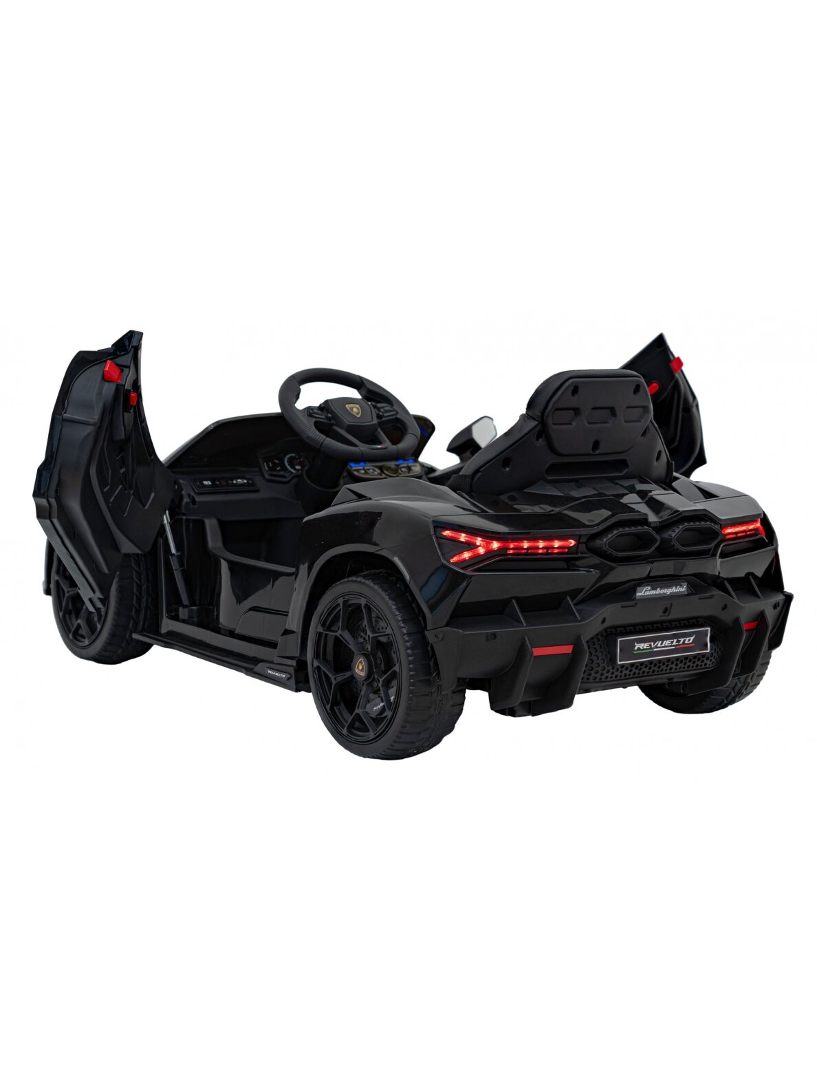 Lamborghini Revuelto Juoda Elektromobilis vaikams 8 Lamborghini Revuelto Juoda Elektromobilis vaikams 8