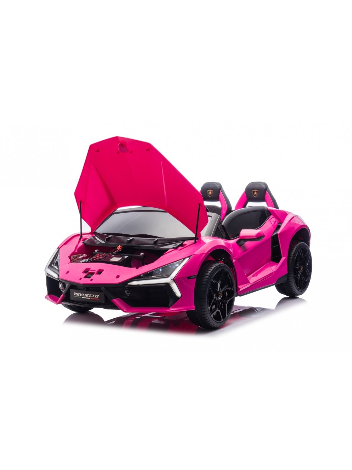 "Lamborghini Revuelto XL" rožinės spalvos Elektromobilis vaikams 17 "Lamborghini Revuelto XL" rožinės spalvos Elektromobilis vaikams 17