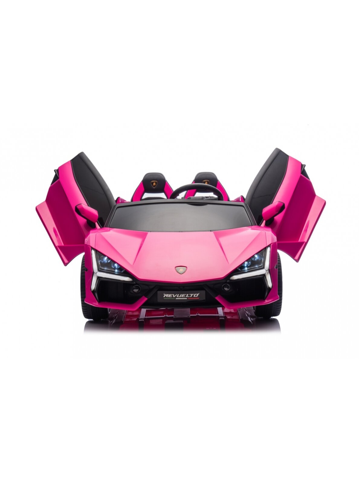 "Lamborghini Revuelto XL" rožinės spalvos Elektromobilis vaikams 2 "Lamborghini Revuelto XL" rožinės spalvos Elektromobilis vaikams 2