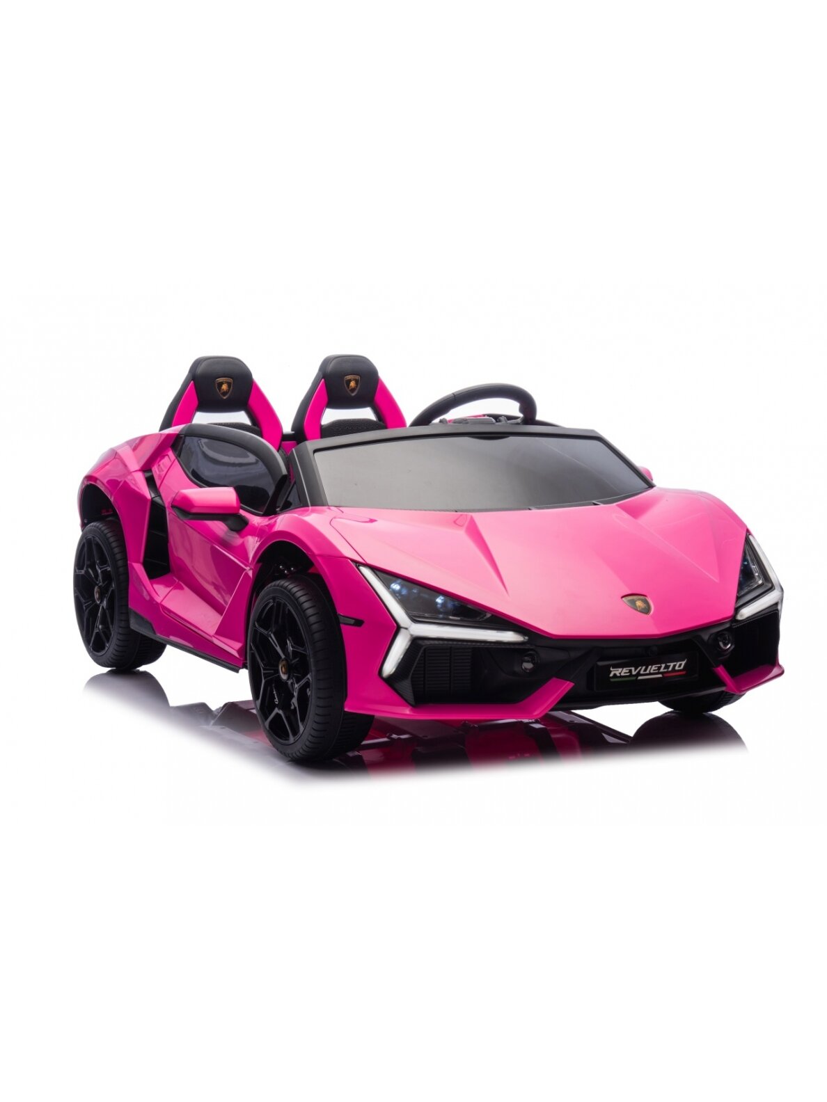 "Lamborghini Revuelto XL" rožinės spalvos Elektromobilis vaikams