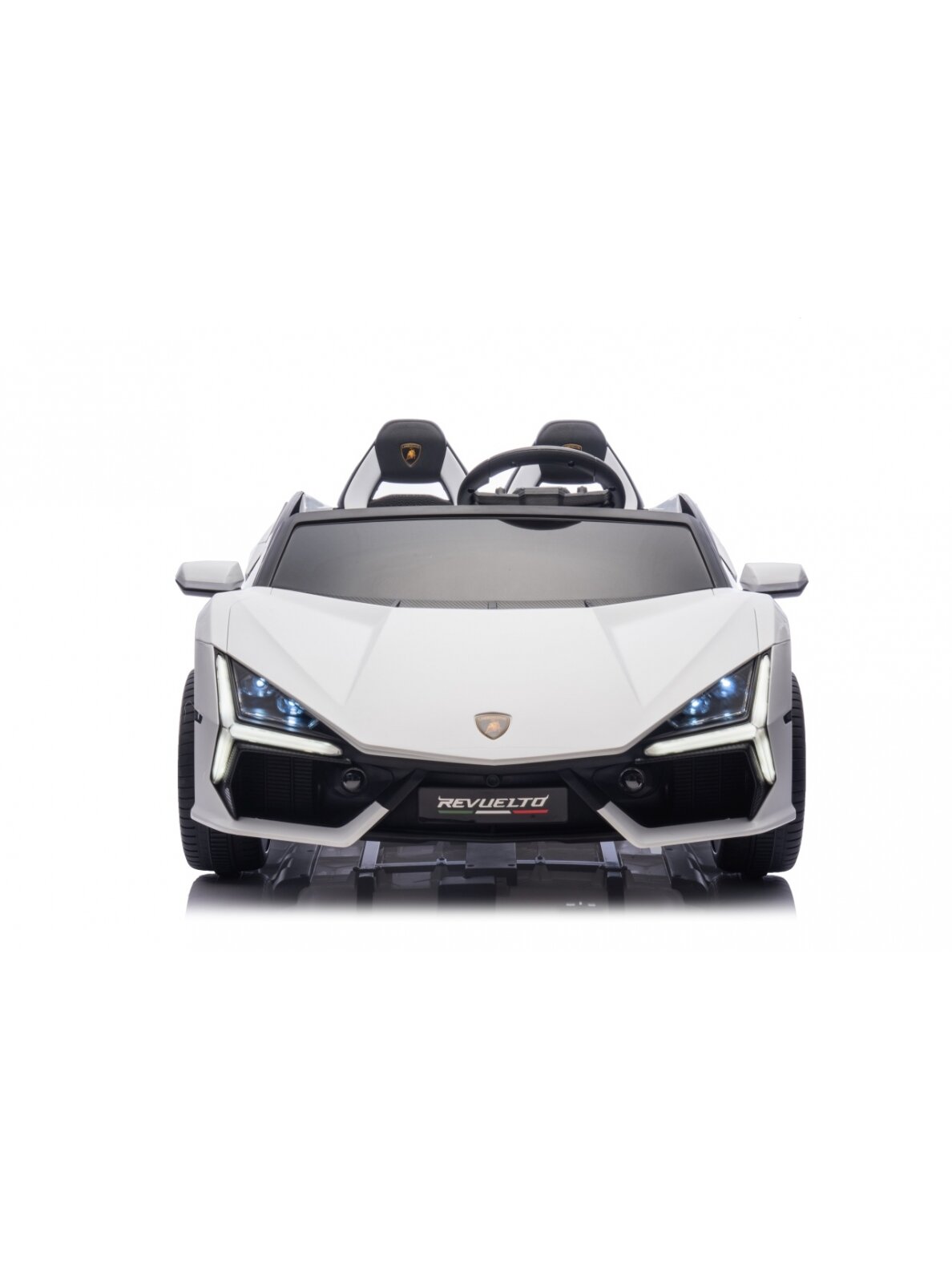 Lamborghini Revuelto XL STRONG Balta Elektromobilis vaikams 13 Lamborghini Revuelto XL STRONG Balta Elektromobilis vaikams 13