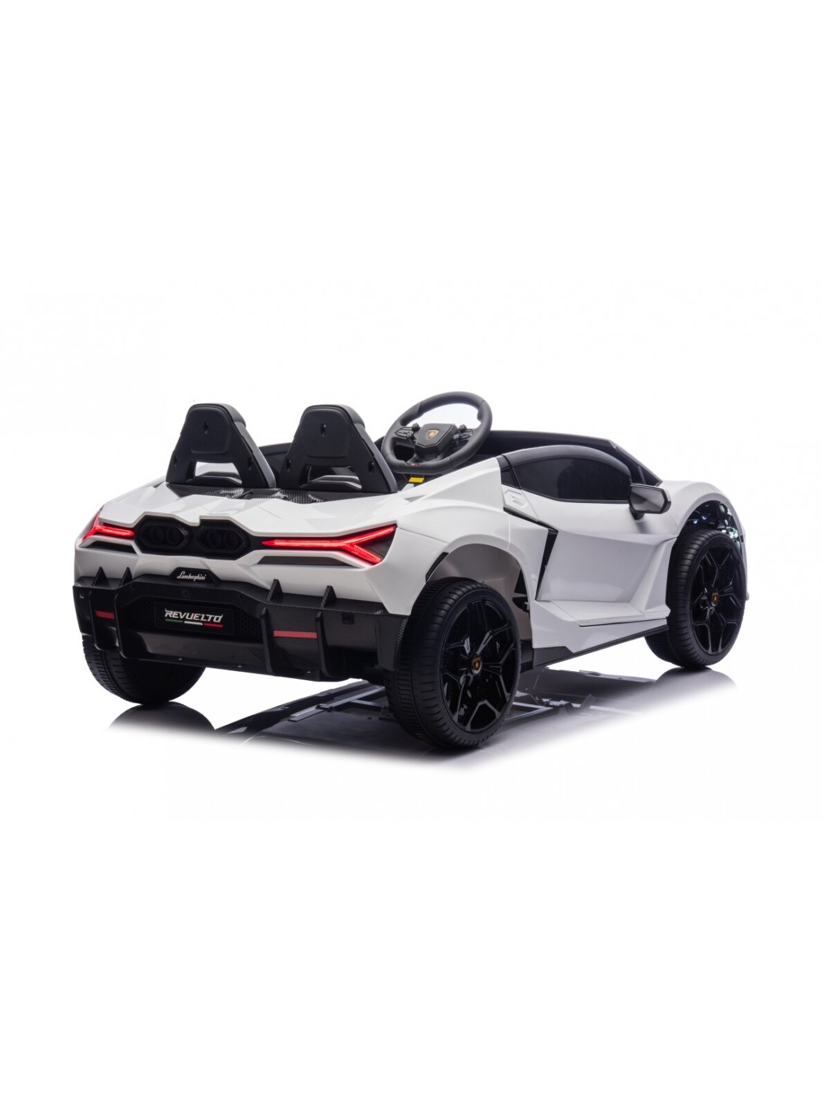 Lamborghini Revuelto XL STRONG Balta Elektromobilis vaikams 16 Lamborghini Revuelto XL STRONG Balta Elektromobilis vaikams 16