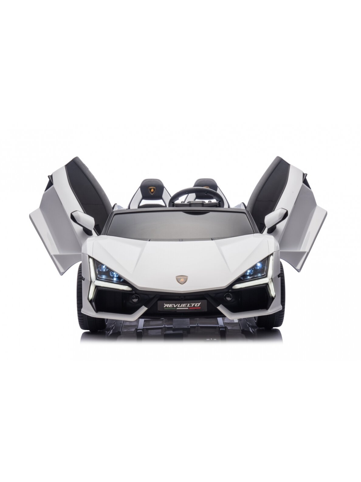 Lamborghini Revuelto XL STRONG Balta Elektromobilis vaikams 18 Lamborghini Revuelto XL STRONG Balta Elektromobilis vaikams 18