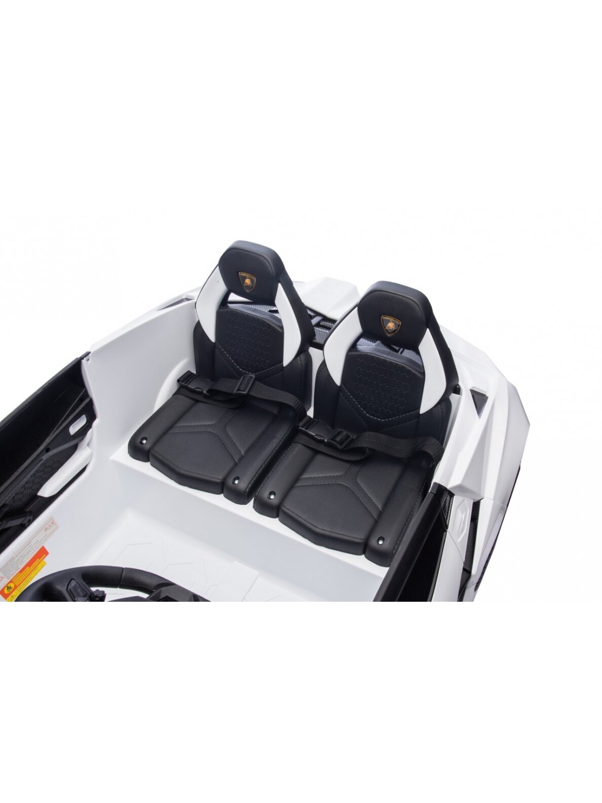 Lamborghini Revuelto XL STRONG Balta Elektromobilis vaikams 4 Lamborghini Revuelto XL STRONG Balta Elektromobilis vaikams 4