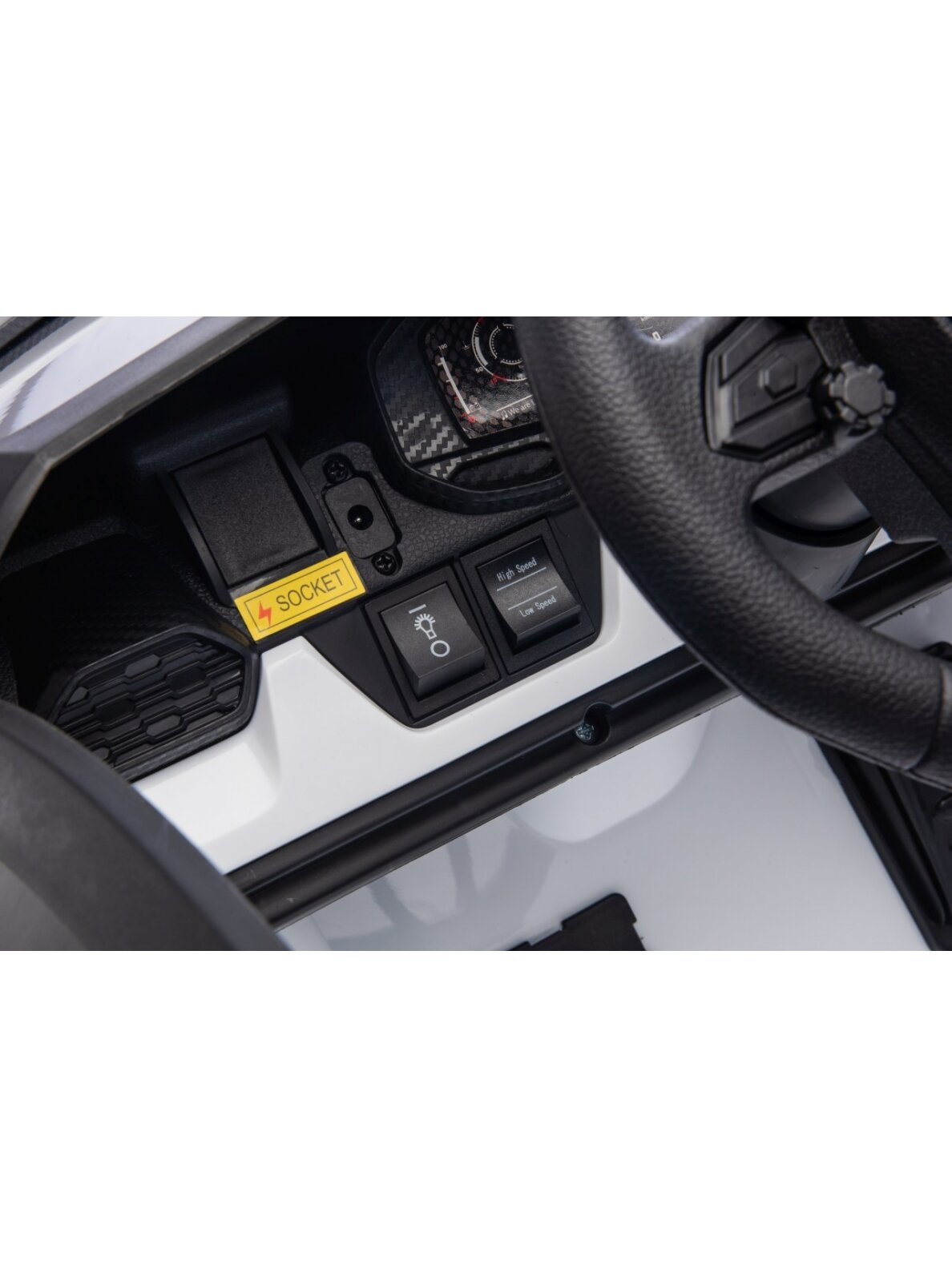 Lamborghini Revuelto XL STRONG Balta Elektromobilis vaikams 8 Lamborghini Revuelto XL STRONG Balta Elektromobilis vaikams 8
