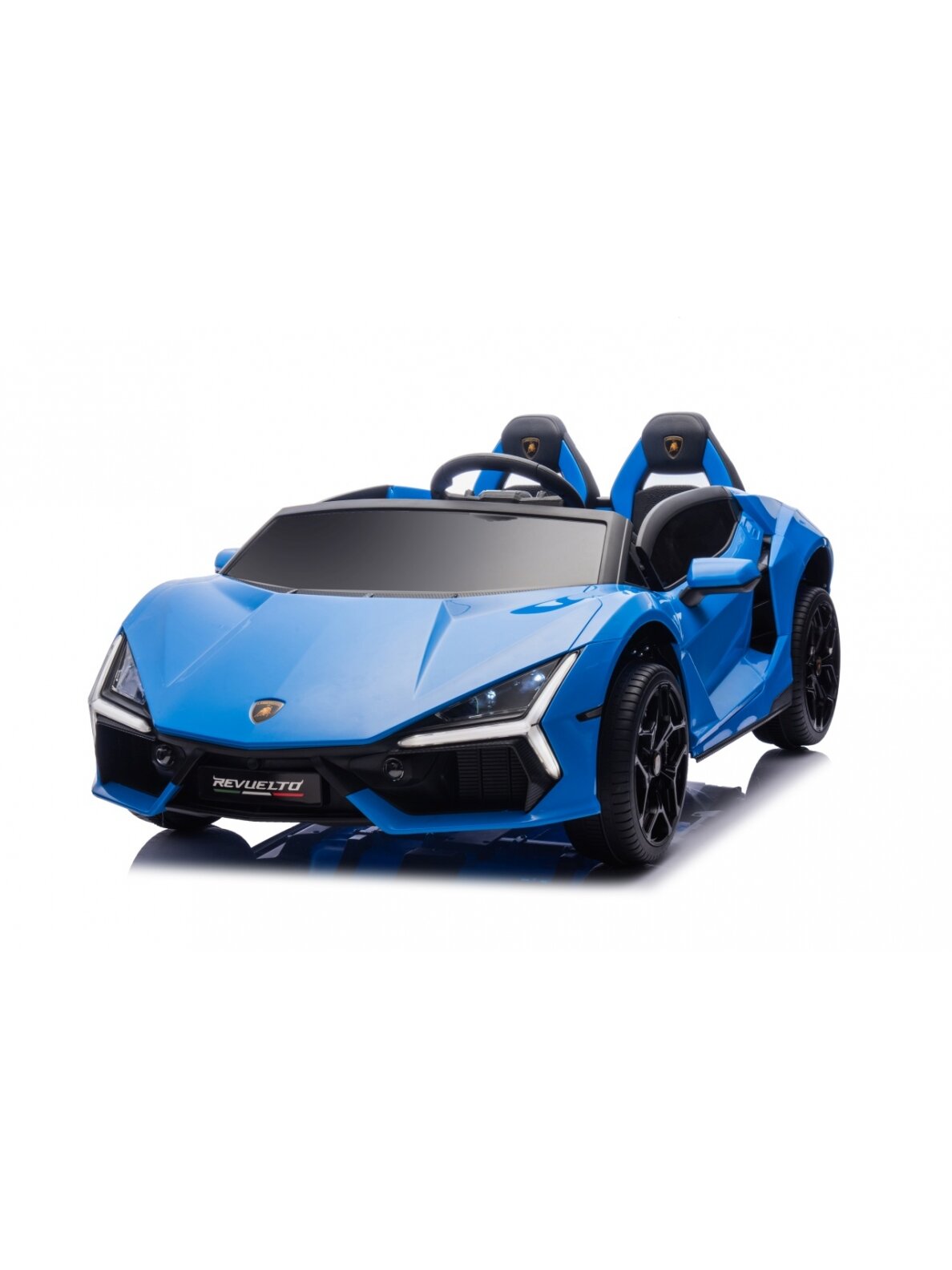 Lamborghini Revuelto XL STRONG Mėlyna Elektromobilis vaikams 19