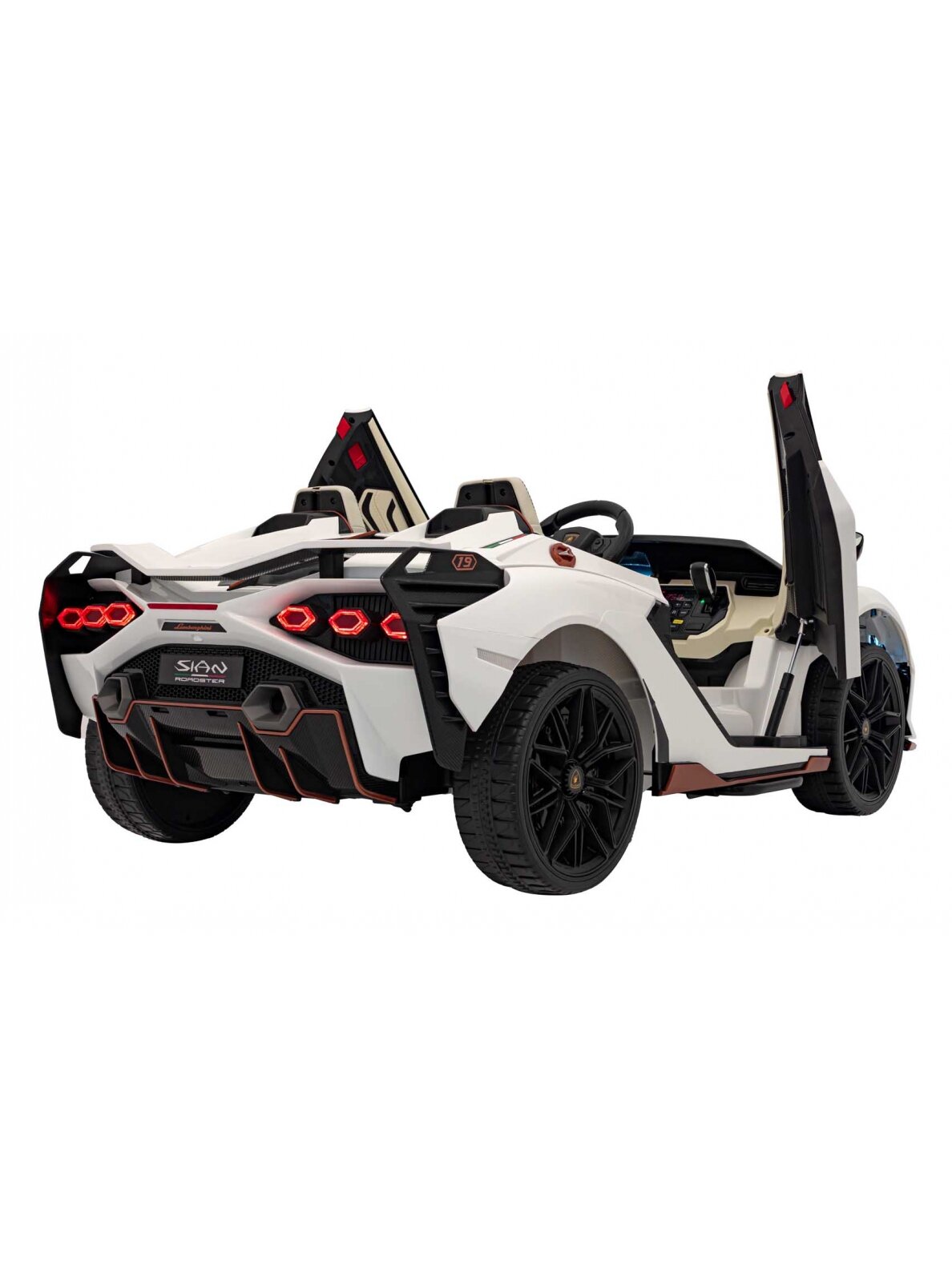 Lamborghini SIAN Elektromobilis vaikams Balta 6