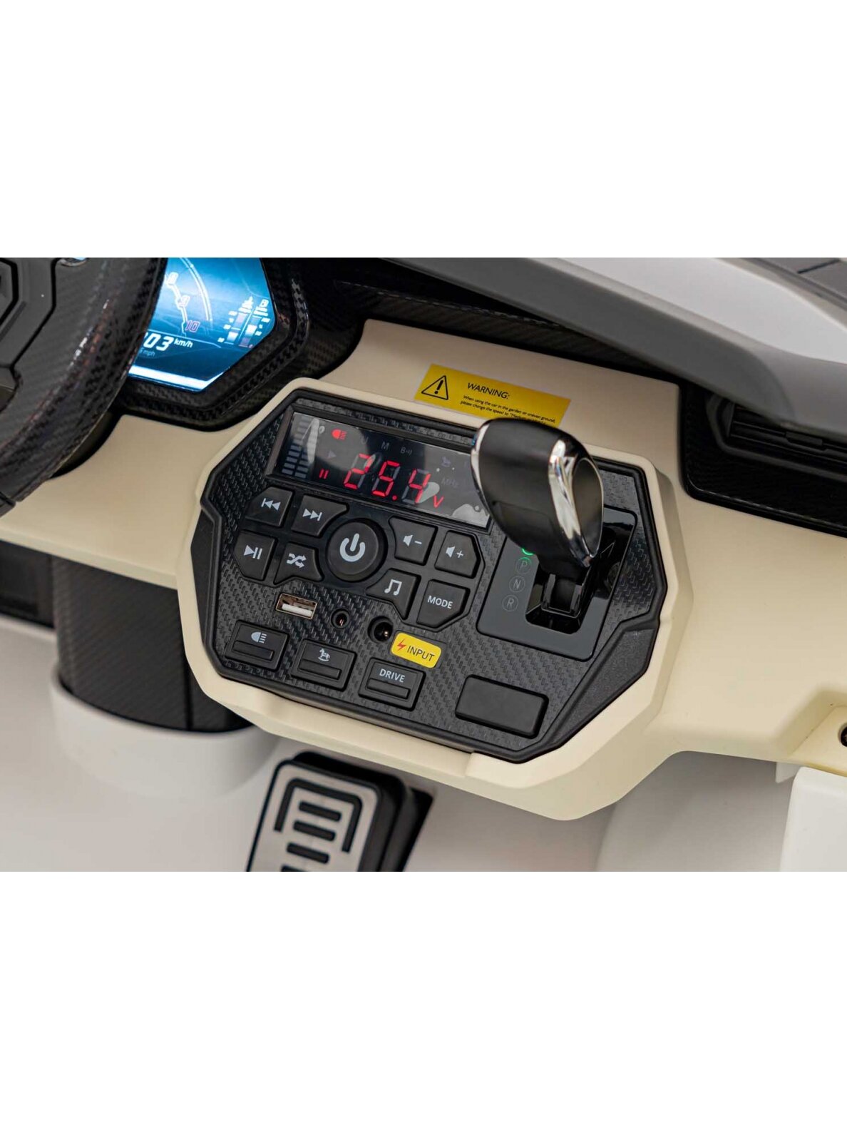 Lamborghini SIAN Elektromobilis vaikams Balta 8