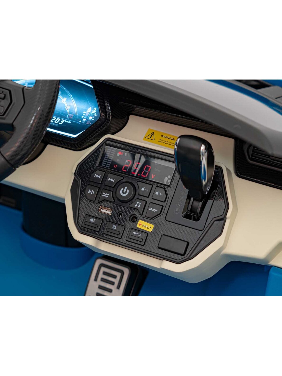 Lamborghini SIAN Elektromobilis vaikams Mėlyna 9