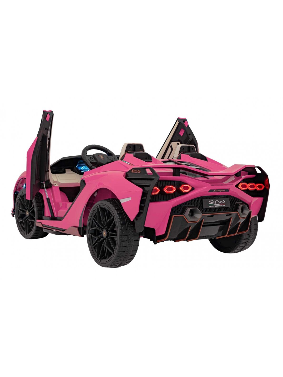 Lamborghini SIAN Elektromobilis vaikams Rausva 4