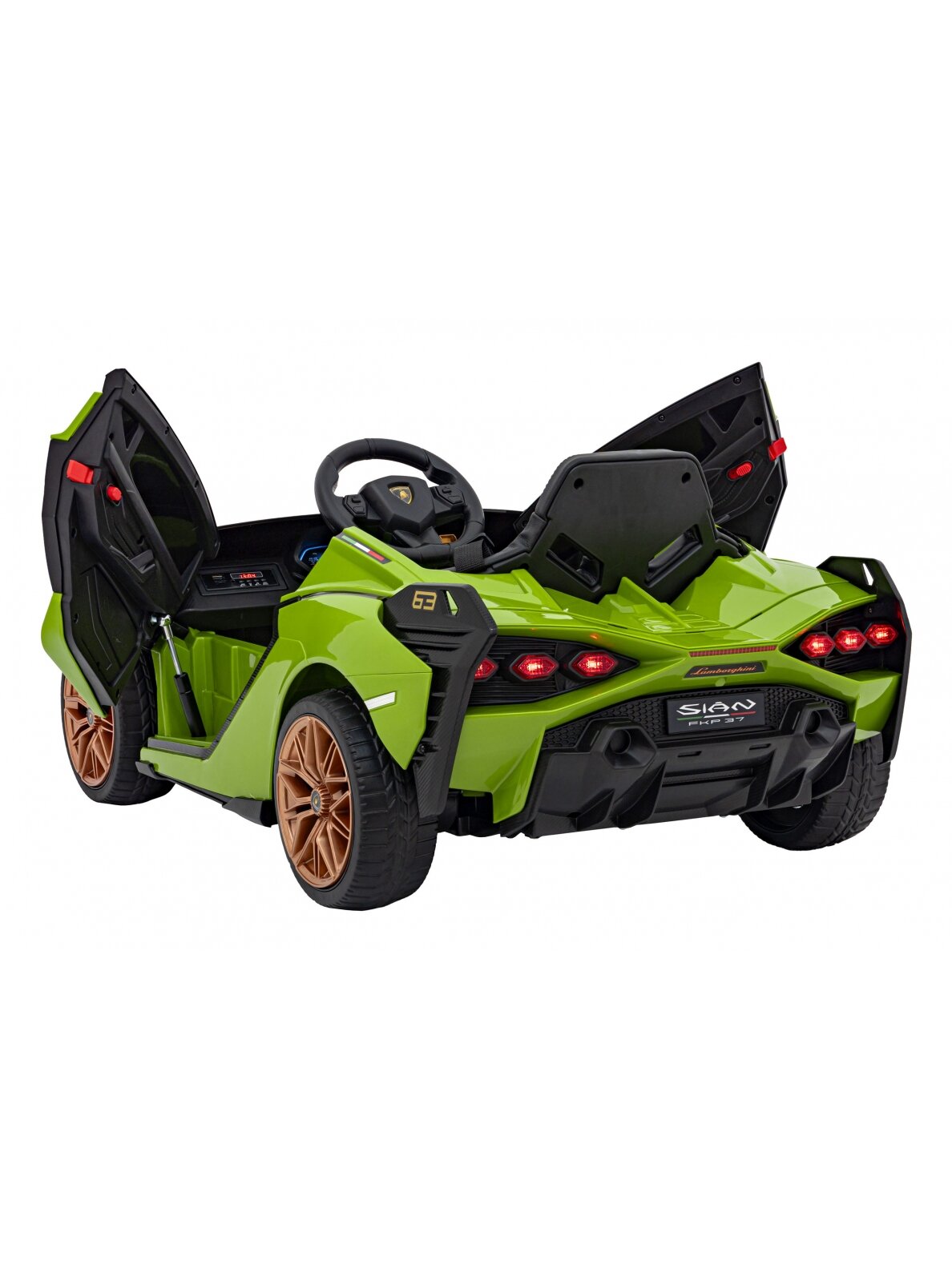 Lamborghini SIAN Elektromobilis vaikams Žalia 10