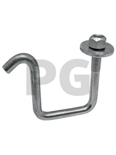 Laikiklis With self-locking nut M10 and washer for frame 40 x 40 mm Laikiklis With self-locking nut M10 and washer for frame 40 x 40 mm