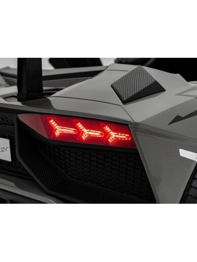 Lamborghini Aventador SV Pilka Elektromobilis vaikams 15 Lamborghini Aventador SV Pilka Elektromobilis vaikams 15
