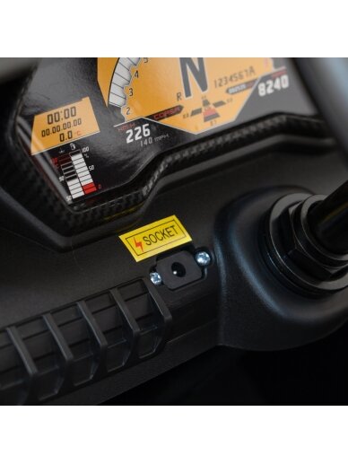 Lamborghini Aventador SV Pilka Elektromobilis vaikams 21