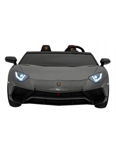 Lamborghini Aventador SV Pilka Elektromobilis vaikams 7