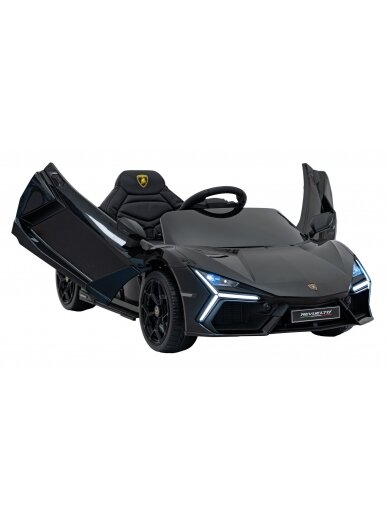 Lamborghini Revuelto Juoda Elektromobilis vaikams 1 Lamborghini Revuelto Juoda Elektromobilis vaikams 1