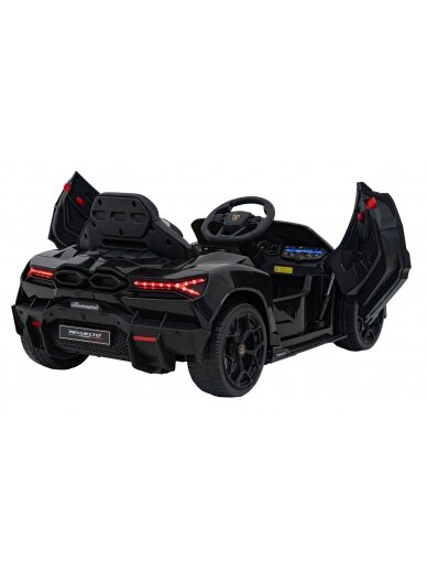 Lamborghini Revuelto Juoda Elektromobilis vaikams 10 Lamborghini Revuelto Juoda Elektromobilis vaikams 10