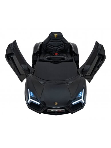 Lamborghini Revuelto Juoda Elektromobilis vaikams 12 Lamborghini Revuelto Juoda Elektromobilis vaikams 12