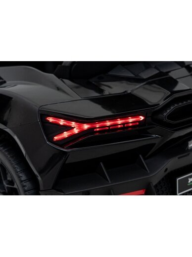 Lamborghini Revuelto Juoda Elektromobilis vaikams 22