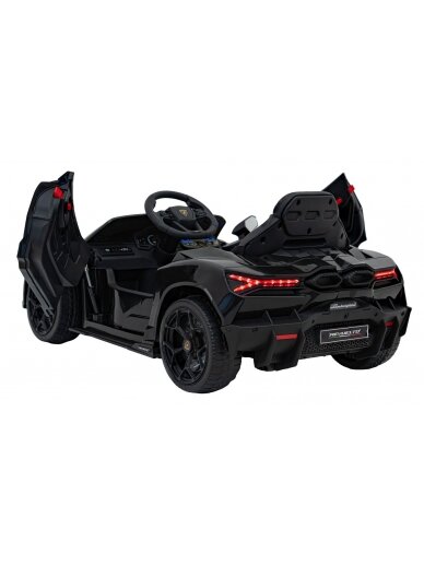 Lamborghini Revuelto Juoda Elektromobilis vaikams 8 Lamborghini Revuelto Juoda Elektromobilis vaikams 8