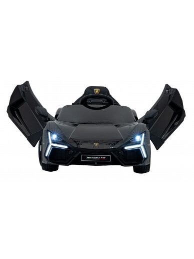 Lamborghini Revuelto Juoda Elektromobilis vaikams Lamborghini Revuelto Juoda Elektromobilis vaikams