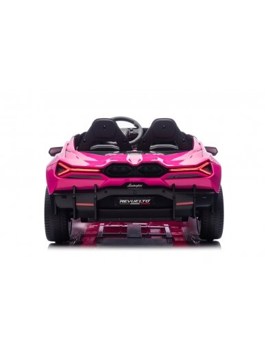 "Lamborghini Revuelto XL" rožinės spalvos Elektromobilis vaikams 21 "Lamborghini Revuelto XL" rožinės spalvos Elektromobilis vaikams 21
