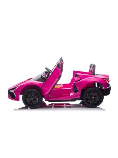 "Lamborghini Revuelto XL" rožinės spalvos Elektromobilis vaikams 3 "Lamborghini Revuelto XL" rožinės spalvos Elektromobilis vaikams 3
