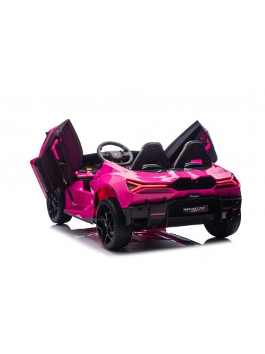 "Lamborghini Revuelto XL" rožinės spalvos Elektromobilis vaikams 4 "Lamborghini Revuelto XL" rožinės spalvos Elektromobilis vaikams 4