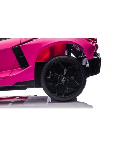 "Lamborghini Revuelto XL" rožinės spalvos Elektromobilis vaikams 7 "Lamborghini Revuelto XL" rožinės spalvos Elektromobilis vaikams 7
